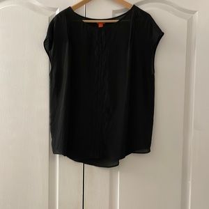 $10 ADD ON ITEM Joe Fresh Black lightweight front detail Shirt SIZE L